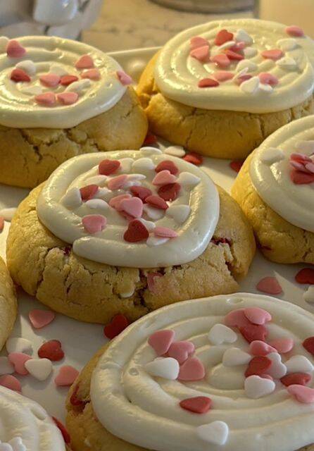 Sugar Cookie Recipe with Cream Cheese Frosting and Sprinkles recipe thumbnail