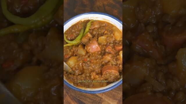 Foto de la receta Lentejas caseras con chorizo y panceta