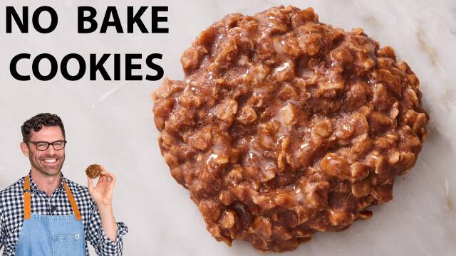 Easy No Bake Cookies recipe thumbnail