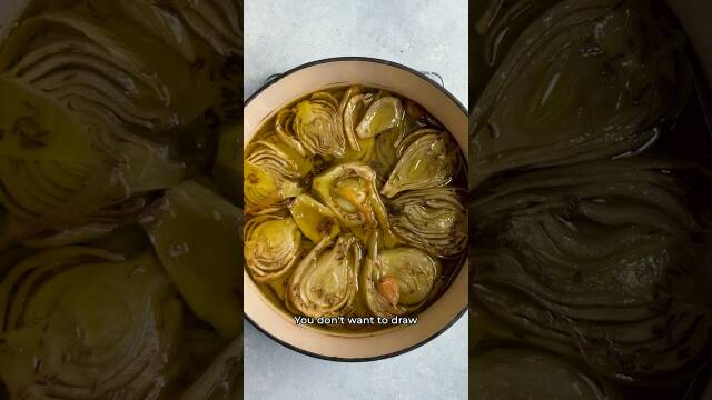 Fennel Confit with Garlic, Lemon, and Caraway Seeds recipe thumbnail