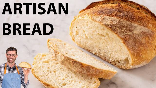 Easy Artisan Bread Recipe in a Dutch Oven recipe thumbnail