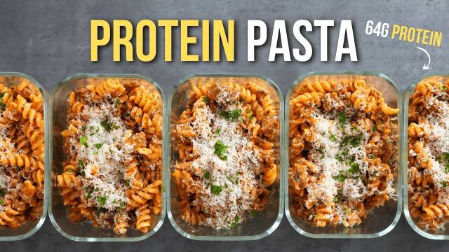 64g Protein Pasta Meal Prep for the Week recipe thumbnail