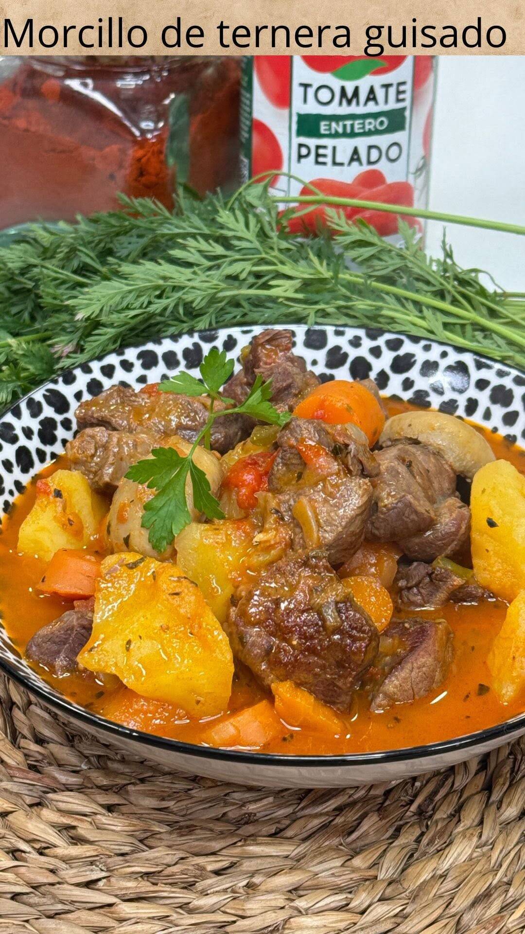 Foto de la receta Morcillo Guisado Espectacular con Verduras y Champiñones