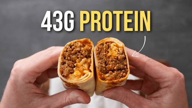 High Protein Cheeseburger Wraps Meal Prep recipe thumbnail