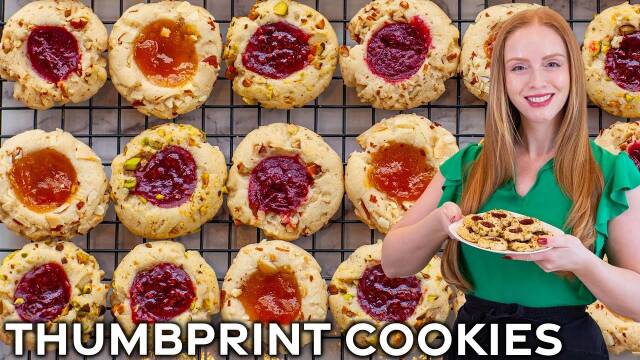 Easy Thumbprint Cookie Recipe for Christmas Cookies recipe thumbnail