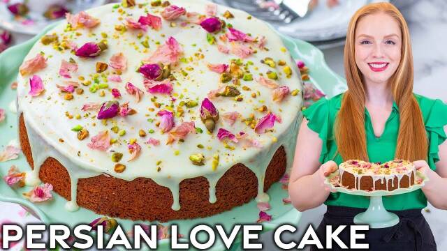 Persian Love Cake with Pistachio and Rosewater recipe thumbnail
