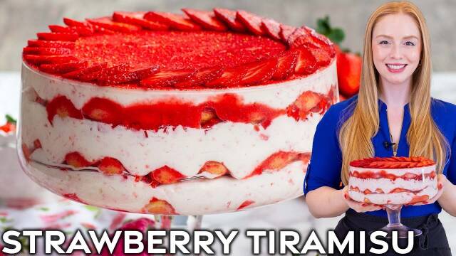 Easy Strawberry Tiramisu Recipe recipe thumbnail