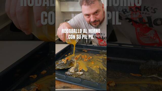 Foto de la receta Rodaballo al horno con su pil pil