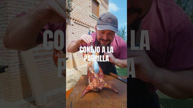 Foto de la receta Conejo a la parrilla marinado con limón, vino blanco, ajo y tomillo