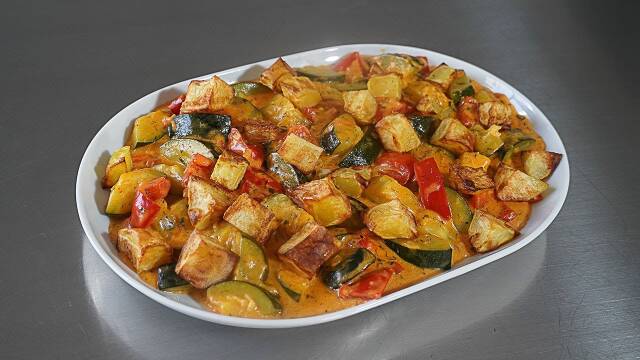 Foto de la receta Guiso de calabacín con patatas