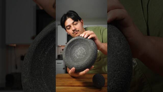 How to Season a Molcajete with Rice, Salt, and Garlic recipe thumbnail