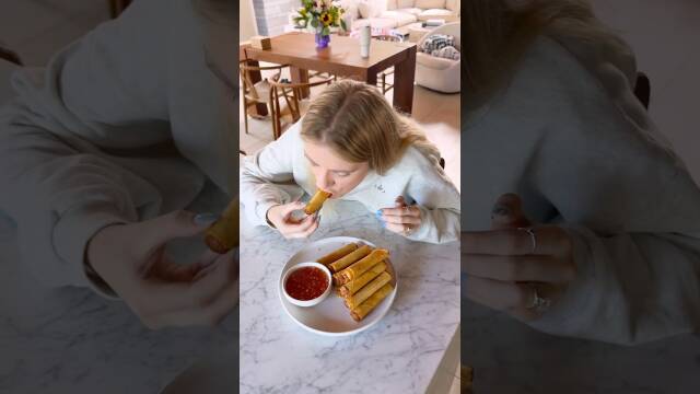 Lumpia with Ground Meat and Sweet Chili Sauce recipe thumbnail