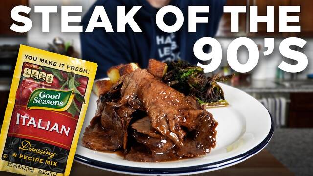 Balsamic Marinated Flank Steak with Roasted Potatoes recipe thumbnail