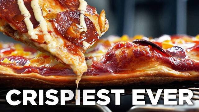 Pepperoni Pizza with Cherry Peppers recipe thumbnail