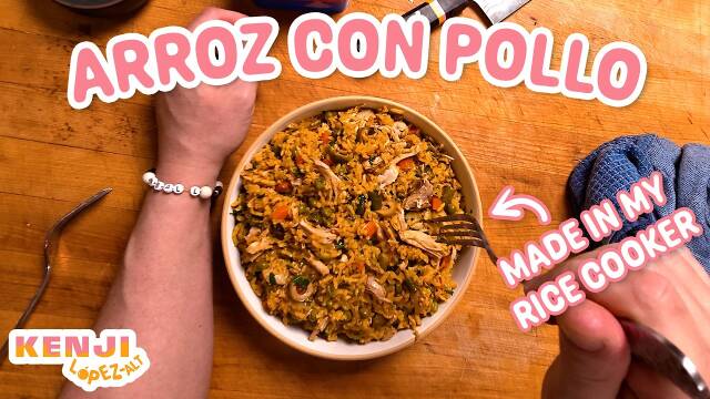 Arroz Con Pollo in a Rice Cooker - Kenji's Cooking Show recipe thumbnail