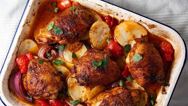 One-Pan Portuguese Chicken and Potatoes recipe thumbnail