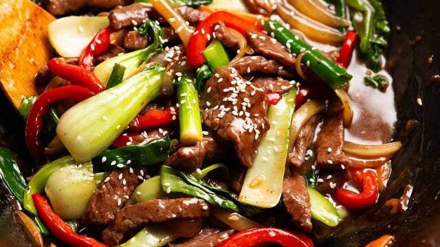 Classic Chinese Beef Stir Fry with Bok Choy recipe thumbnail