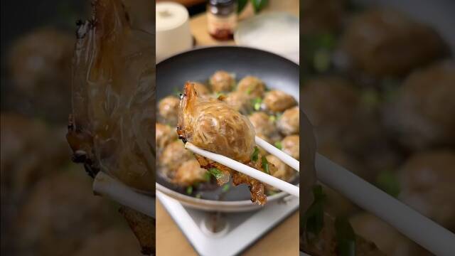 No Fold Rice Paper Dumplings recipe thumbnail