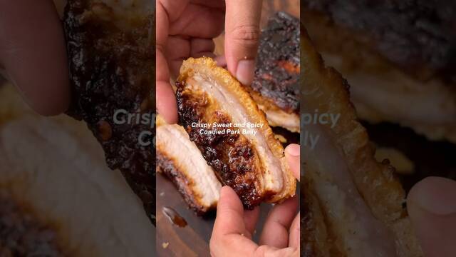 Crispy Sweet & Spicy Candied Pork Belly recipe thumbnail
