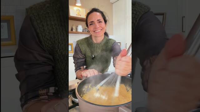 Foto de la receta Polenta con calabaza y champiñones