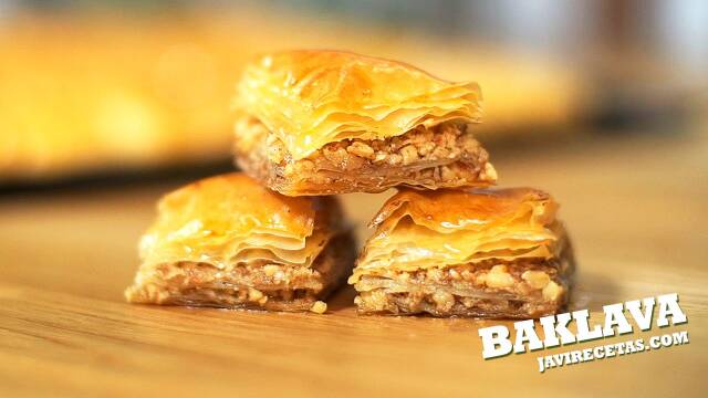 Foto de la receta Baklava de nueces con pasta filo