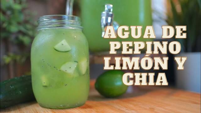 Foto de la receta Agua Fresca de Pepino, Limón y Chía