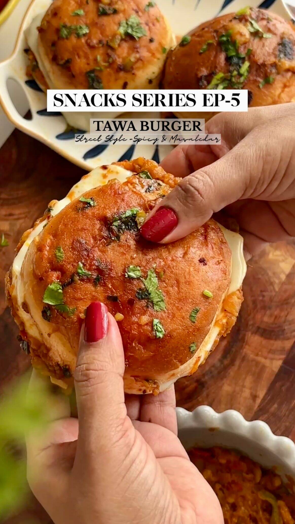 Street Style Tawa Burger with Spicy Potato Filling recipe thumbnail