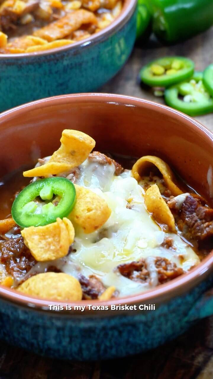 Texas Brisket Chili Without Beans and Tomatoes recipe thumbnail