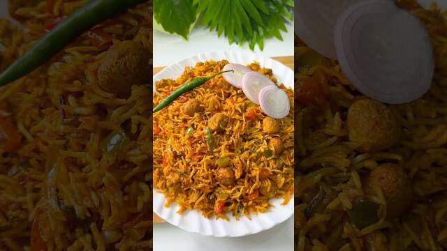 Soya Biryani Recipe ​ ​ ​ ​ ​ ​ ​ recipe thumbnail