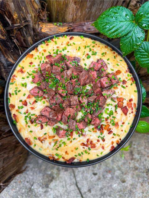 Loaded Steak and Potato Soup in Slow Cooker recipe thumbnail