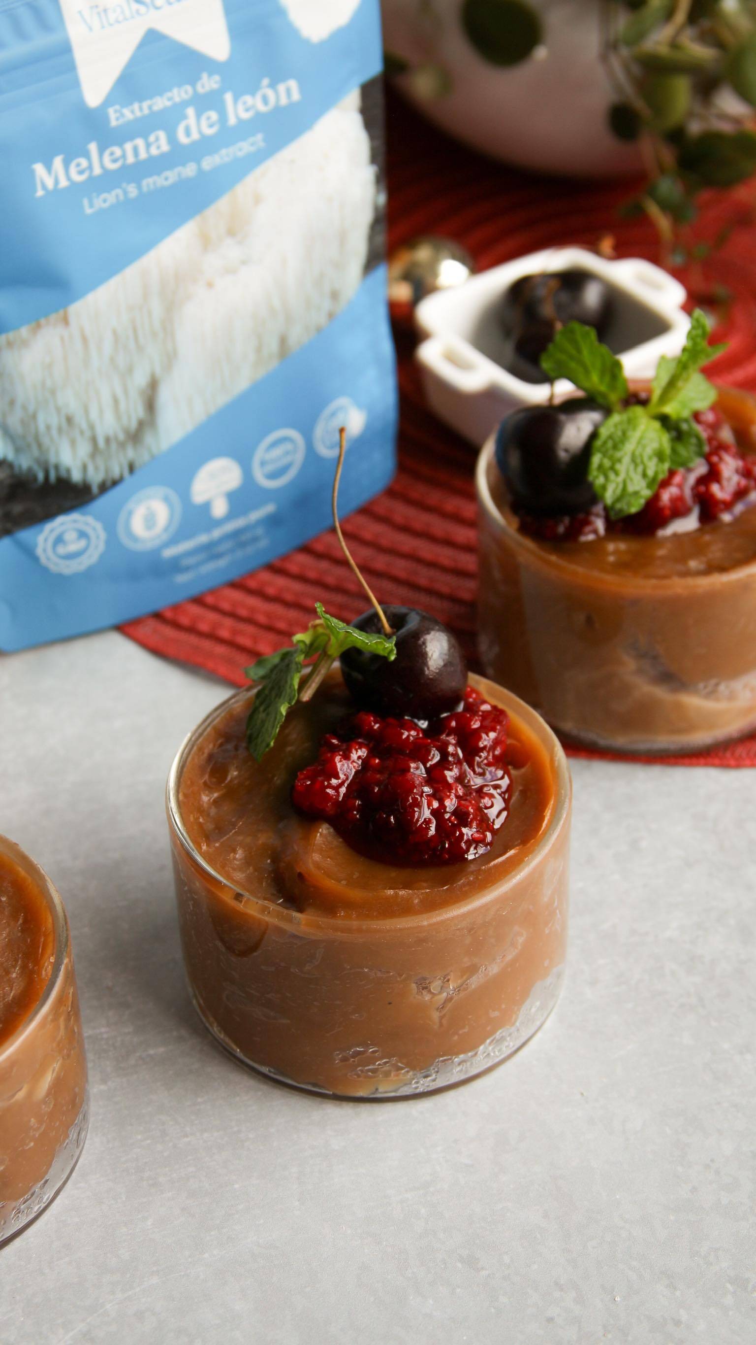 Foto de la receta Postre navideño saludable de avena y leche de almendras