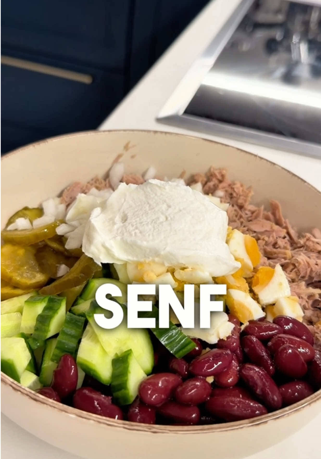 Foto de la receta Tuna Kidney Bean Salad with Skyr Dressing