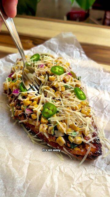 Protein Loaded Sweet Potato Boats with Sweetcorn Slaw recipe thumbnail