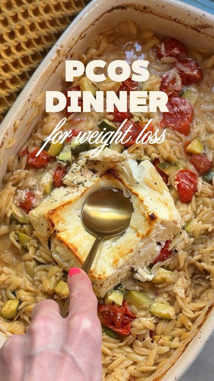 Foto de la receta Baked Chicken Orzo with Zucchini, Tomatoes and Feta