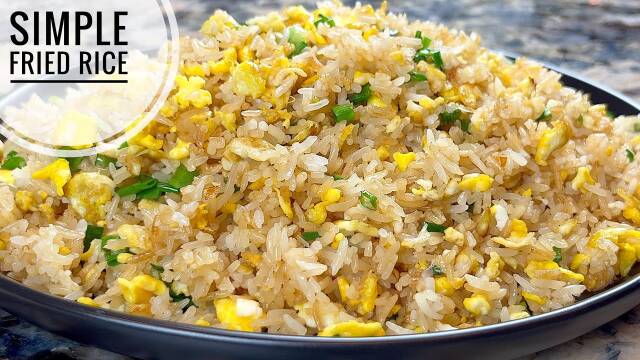 Simple Egg Fried Rice Recipe at Home recipe thumbnail