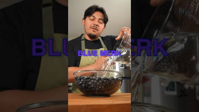 Blueberry Milk with Sorbet and Syrup recipe thumbnail