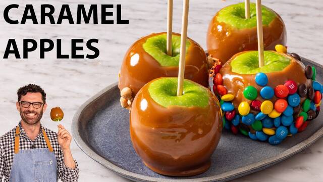 Easy Caramel Apples Recipe recipe thumbnail