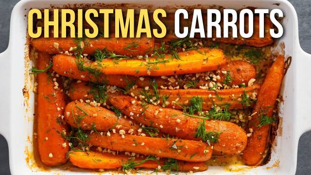 Honey Glazed Carrots Christmas Side recipe thumbnail