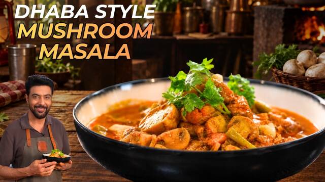 Best Mushroom Recipe: Dhaba Mushroom Masala by Chef Ranveer Brar recipe thumbnail