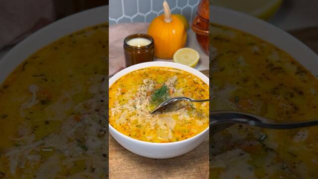 Creamy Chicken Noodle Soup with Potatoes recipe thumbnail