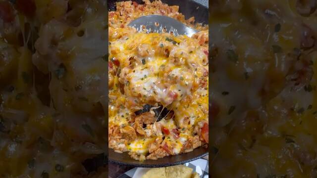 Cheesy Chicken Taco Rice recipe thumbnail