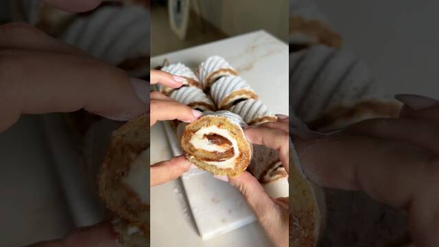Toaster Chocolate Waffle Roll with Whipped Cream recipe thumbnail