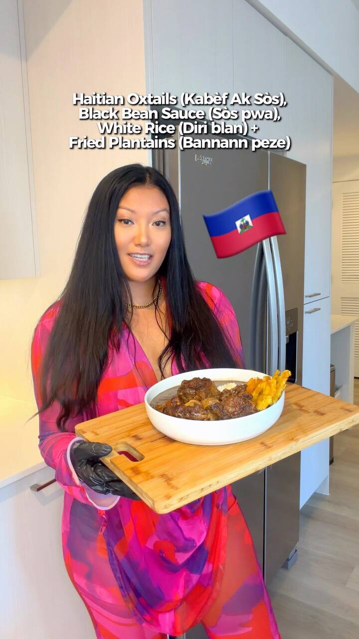 Foto de la receta Haitian Oxtails with Black Bean Sauce and Rice