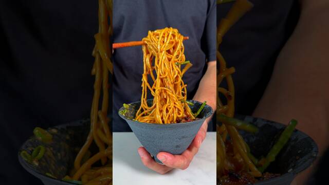 Creamy Peanut & Chilli Crisp Noodles recipe thumbnail