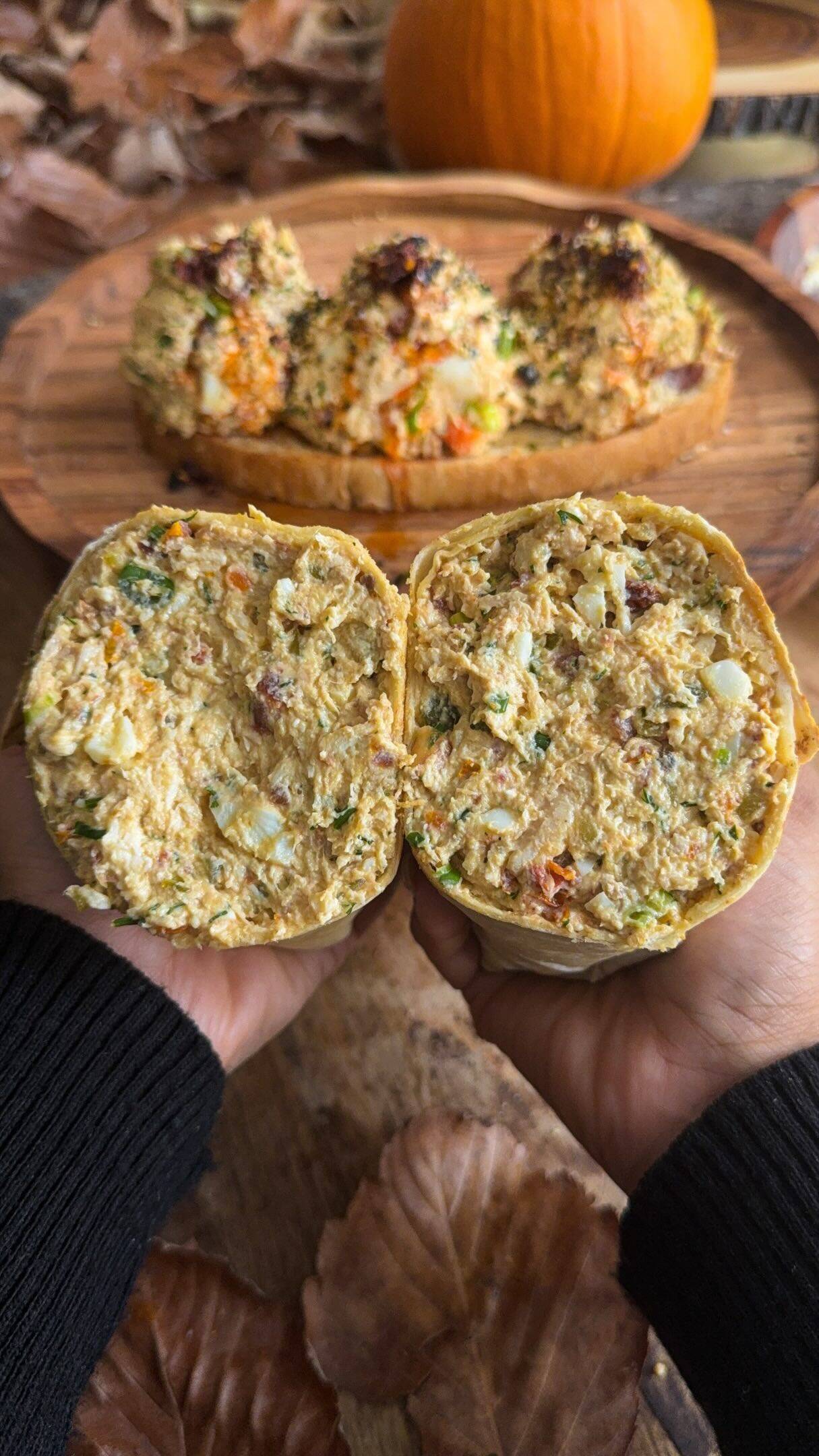 Rotisserie Chicken and Egg Salad with Sun-Dried Tomatoes recipe thumbnail