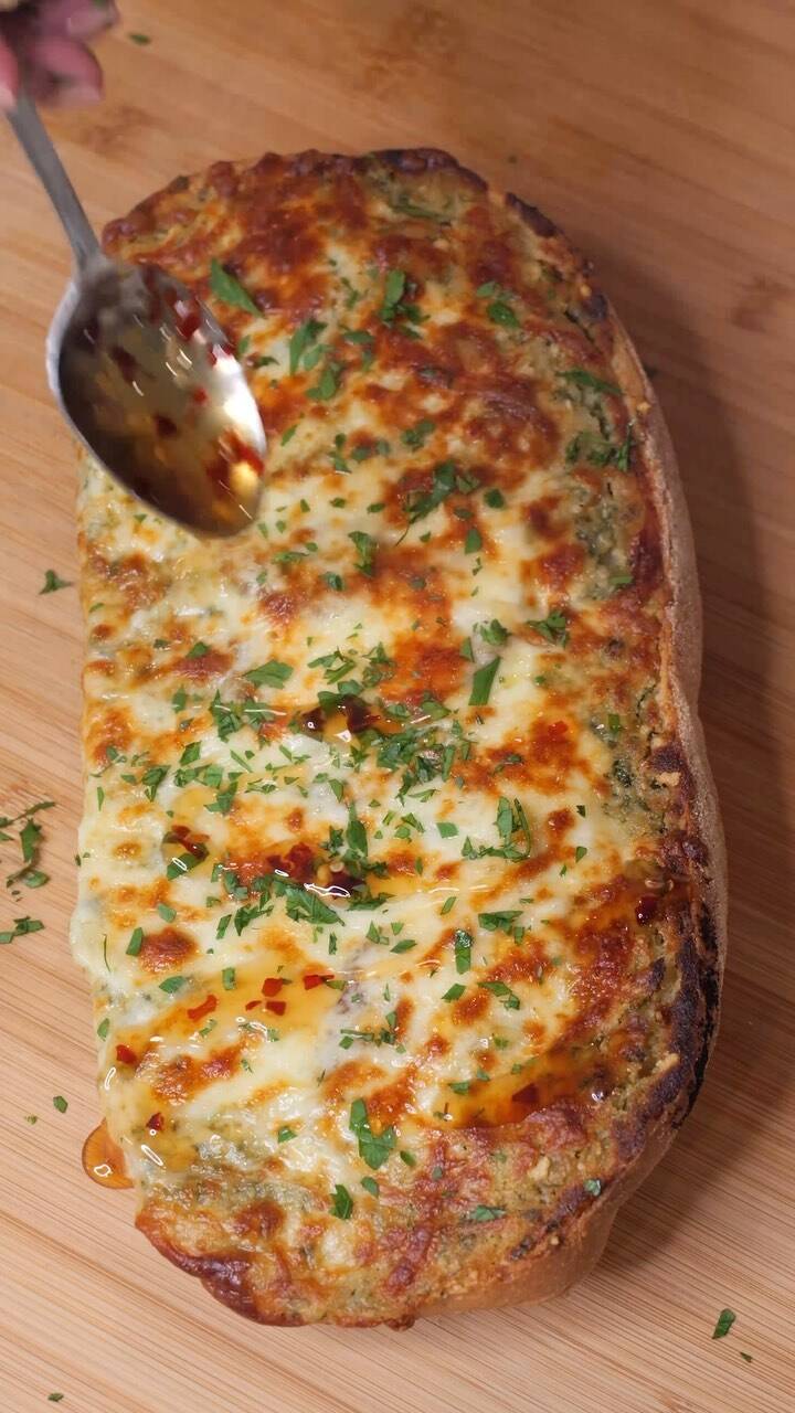 Garlic Confit Ciabatta Bread with Hot Honey recipe thumbnail