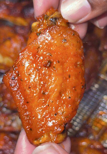 Crispy Hot Honey Oven-Baked Chicken Wings recipe thumbnail