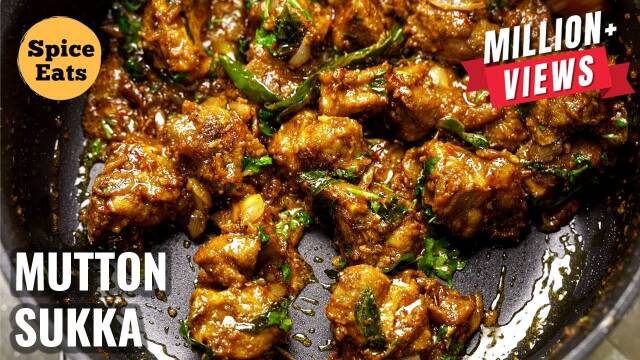 Mutton Sukka Recipe with Roasted Spice Powder recipe thumbnail
