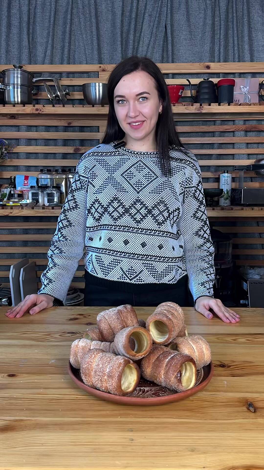 Foto de la receta Trdelnik casero con azúcar y canela al horno