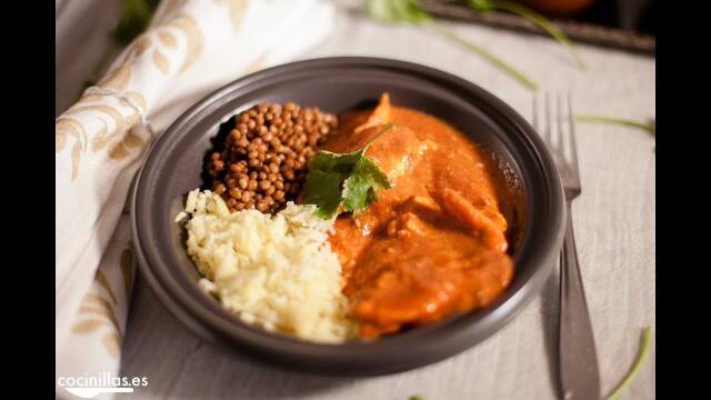 Foto de la receta Pollo tikka masala fácil, receta casera de curry indio